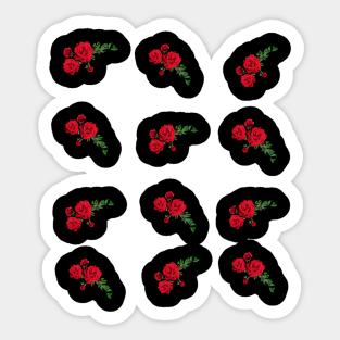 Beauty Red Rose Sticker